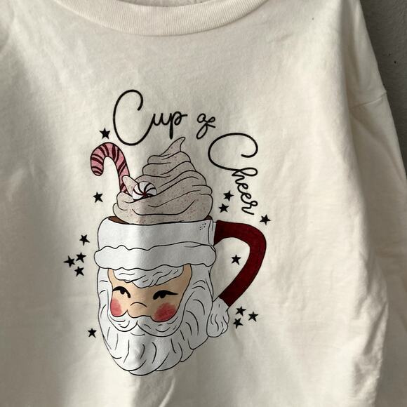 Elisabeth + Faith Cup of Cheer Santa Sweatshirt - Ivory - 6 - Picture 2 of 9